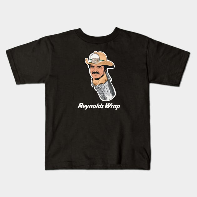 Burt Reynolds Wrap Kids T-Shirt by @johnnehill
